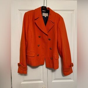 Orange Banana Republic Short Pea Coat